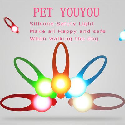

Dog Collar LED Light 5PCS Silicone LED Light Dog Collar Waterproof Night Walking Light for Pet Dog