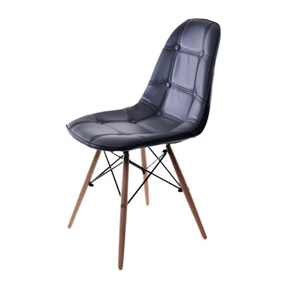 

Low price&modern PU leather dining chair with wood legs