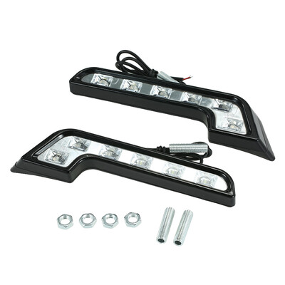 

2PCS Daytime Running Light Bright 6 LED  Type Super White DRL 12V Car Front Fog Driving Lamp