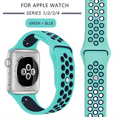 

Kebbit Sport Silicone Band for Apple Watch Series 4 3 2 1 38mm 42MM 40mm 44MM Replacement Watch Strap iWatch Band