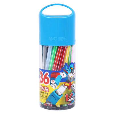 

Утренний свет (M & G) ACP92138 детский мультфильм моющийся акварельный кисти 36 цвет / коробка синий