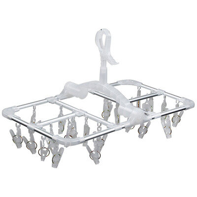 

Jingdong supermarket the United States&the United States long clothes jacket anti-wind aluminum drying rack 32 folder