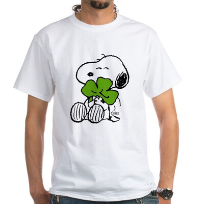 

CafePress Snoopy Hugging Clover - 100 Cotton T-Shirt White