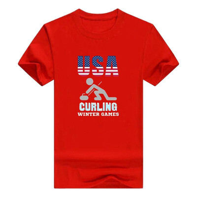 

Curling 2018 Winter Sports Games Chess on Ice Gift T-Shirt