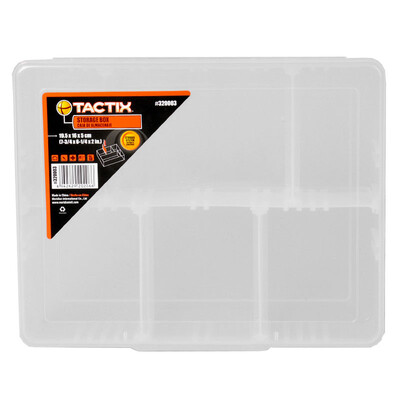 

Tactical Tactix 320003 6 grid plastic finishing box household hardware tools storage compartment adjustment storage parts component box