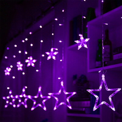 

BRELONG LED stars curtain lights Decorative lantern 138LED EU