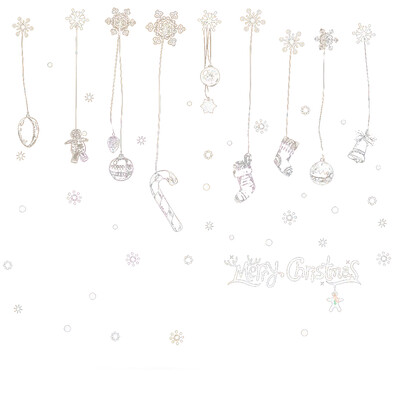 

UpperX Wall Stickers merry christmas background wall decoration Removable B 60 x 90 cm