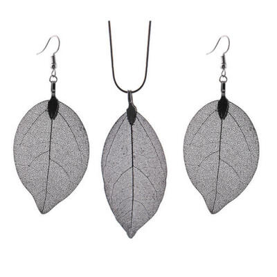 

Women Jewelry Sets Alloy Steel Layer Chain Necklace Earrings Set Wedding Gift UK