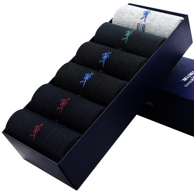 

【Jingdong Supermarket】 Dancing with wolf socks Mousha socks cotton socks combed cotton business casual socks in the tube socks 6 pairs of boxed uniforms 3600-6