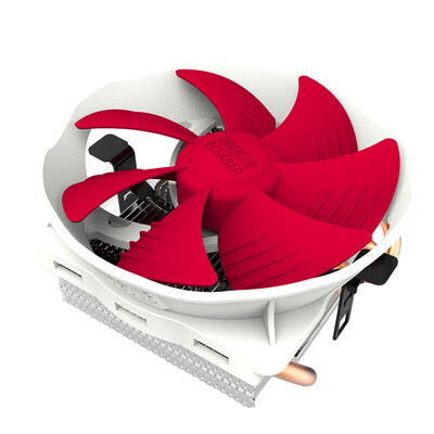 

PCCOOLER 4 Heatpipes Radiator Quiet 3pin Mini CPU Cooler Heatsink Fan Cooling with 120mm Fan for Desktop Computer