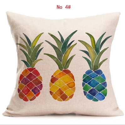 

Cushion cover complete picture of pineapple linen pillow cover geometry square decorative pillows