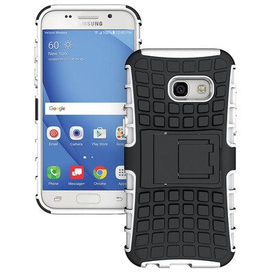 

Fivice Samsung A3 2017 Case TPU anti-fall tire pattern back clip bracket phone case