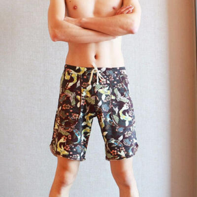 

New 2018 Mens Summer Elasticated Printed Shorts Cotton Casual Beach Pants M-XL