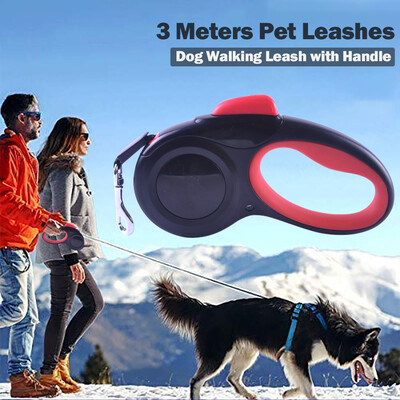 

Pet Leashes Dog Leash Dog Walking Leash with Handle Retractable 3 Meters Dog Training Leash
