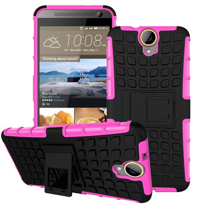 

Fivice HTC one E9 PlusE9 Case TPU anti-fall tire pattern back clip bracket phone case