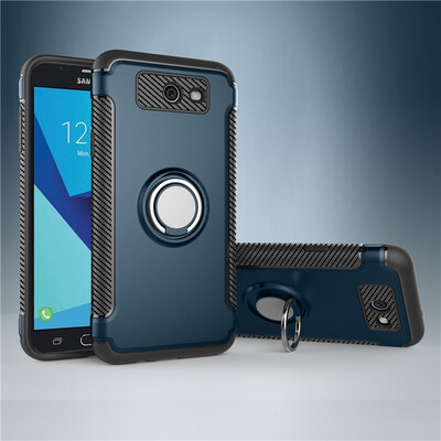 

Fivice Samsung Galaxy J7 2017 case PC metal ring shell magnetic car bracket TPU phone case
