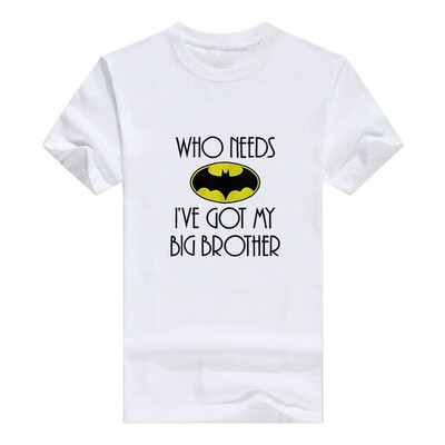 

Who Needs Batman Big Brother Funny Nerd Cute Hero Romper Men T-Shirt