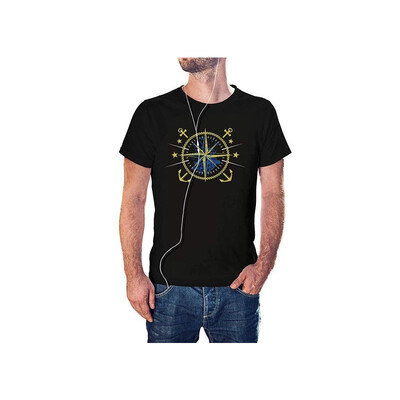 

Compass & Stars T-Shirt Modern Cool Tees for Men Y90