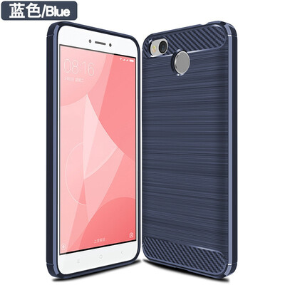 

Fivice XIAOMI Redmi 4X case Brushed carbon fiber silicone anti-fall soft shell phone case