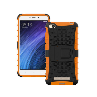 

Fivice Xiaomi Redmi 4A Case TPU anti-fall tire pattern back clip bracket phone case