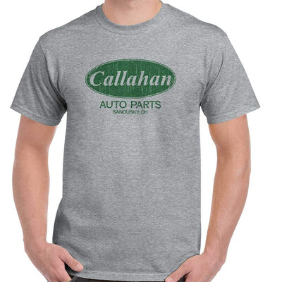 

Callahan Auto Parts 90s Movie Retro Parody T Shirt Tee