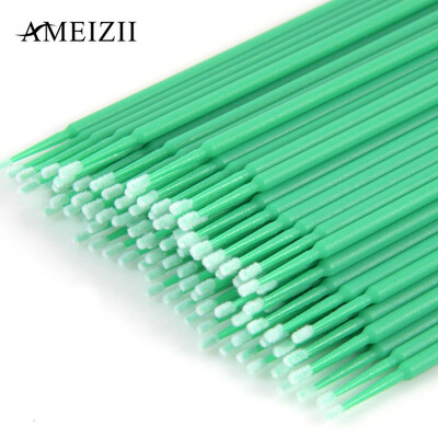 

AMEIZII 100Pcs Eyelash Grafting Mascara Gel Paste Cleaning Stick Cleaning Cotton Swab Cotton Bud Disposable Plastic Tube Cotton Ma