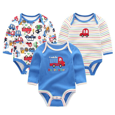 

3PCS Babywear Clothing Sets Baby Girl Clothes Newborn Cotton Bodysuits Bebe Long Sleeve Baby Boy Clothes Rompers Unicorn Active