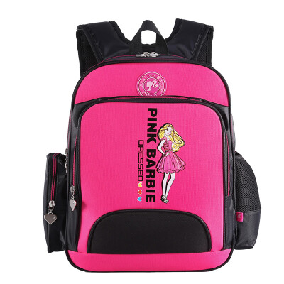 

Barbie Primary School Student Bag Schoolbag Girl Princess Princess Ridge Reduced Shoulder Backpack New Year High School Bag ZZ161160-C Pink