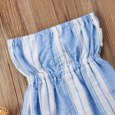 

Mother Daughter Women Kids Girls Bowknot Tunic Romper Jumpsuit Playsuit Clothes