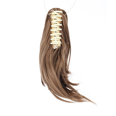 

11" Short Screw Curls Claw Clip Ponytail Extensions Synthetic Clip in Drawstring Curly Ponytail Hairpiece Jaw Clip Hair Extension
