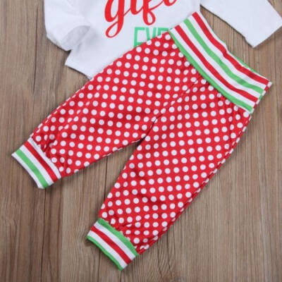 

Christmas Baby Girls Romper Jumpsuit Pants Infant Headband Hat Clothes Outfits