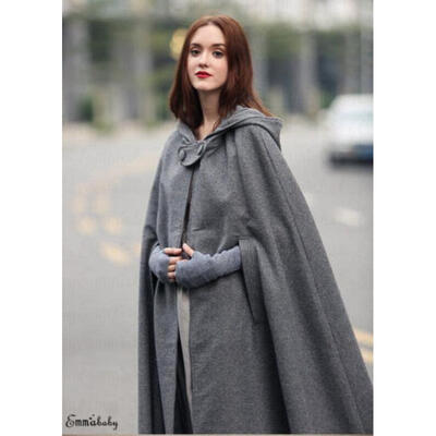 

Fashion Womens Ladies Warm Poncho Jumper Sweater Woolen Jacket Cape Wrap Shawl