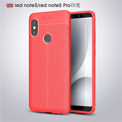 

Fivice Xiaomi Redmi note 5 pro case Luxury leather TPU silicone anti-fall soft shell phone case