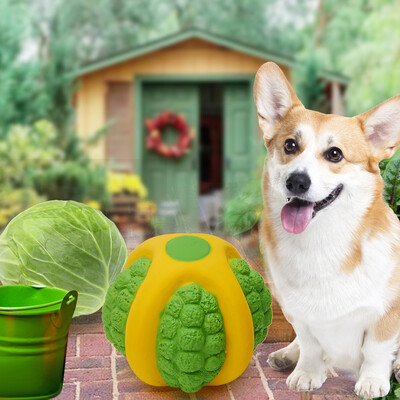 

Dog Chewing Ball Cabbage Ball Interactive Fetch Non-toxic Durable Chew Bite Toy for Dog Puppy Small Size