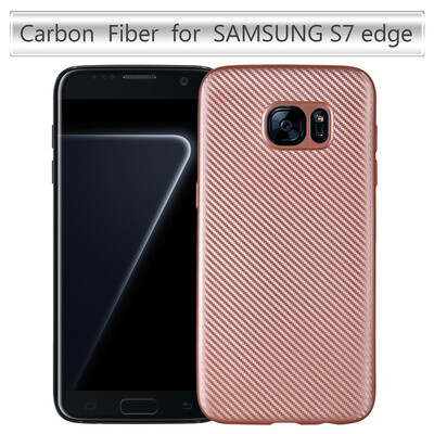 

Goowiiz Phone Case For Samsung Galaxy S7S7 EdgeC5C7C5 ProC7 ProG935 Luxury Ultra-thin Carbon Fiber Soft Silicone protection