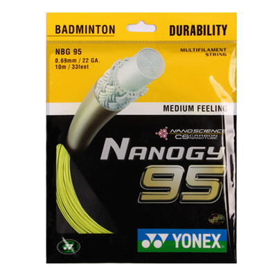 

Younikes YONEX BG-95 durable neutral feel badminton line fluorescent yellow single tie