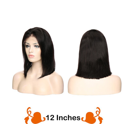 

Blonde Bob Wig Human Hair Brazilian Virgin Hair Glueless Short Bob Wig Straight Middle Part Machine Made Human Hair Wigs for women