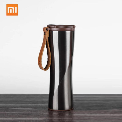 

Xiaomi S-U45W 430ML Vacuum Flask LED Temperature Sensor with Genuine Leather String 304 FDA Stainless Steel Insulation Water Mil