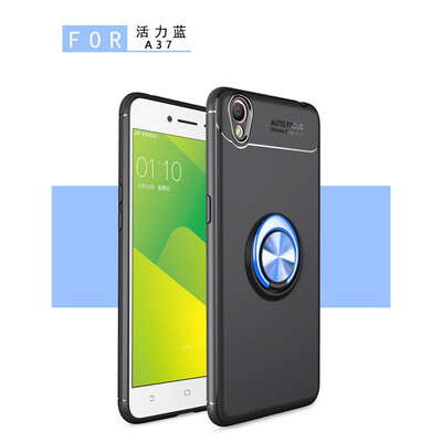 

Fivice OPPO A37 case TPU metal ring shell magnetic bracket soft shell