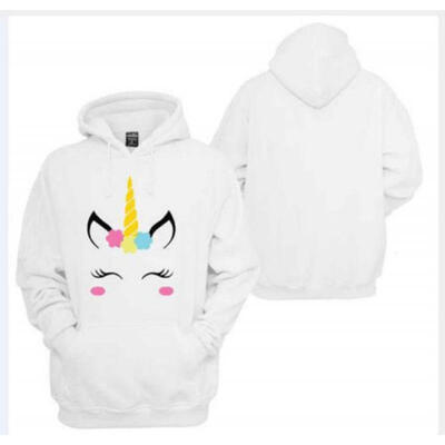 

Women Hooded Hoodie Long Sleeve Sweater Cartoon Unicorn Couple Hoodies Jacket
