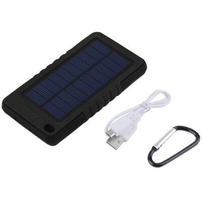 

8000mah портативный Водонепроницаемый Солнечной питания Банк Резервный Аккумулятор Зарядка для телефона