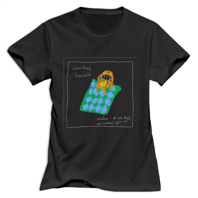 

Womens Courtney Barnett Hip Pop O Neck T Shirt Size US White