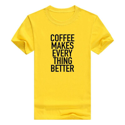 

Coffee Makes Everything Better Funny Men Cotton T-Shirt