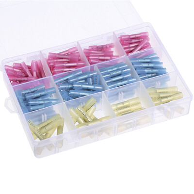

200PCS Heat Shrink Wire Connector Kit Electrical Insulated Crimp Marine Automotive Terminals Set Z200-4