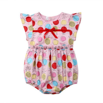 

Toddelr Kids Baby Girls Sister Matching Fruits Jumpsuit Romper Dress Outfits Set