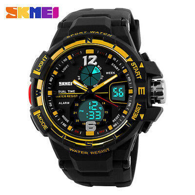 

New SKMEI Watch Sport Quartz Wrist Men Mens Analog Digital Waterproof Military M