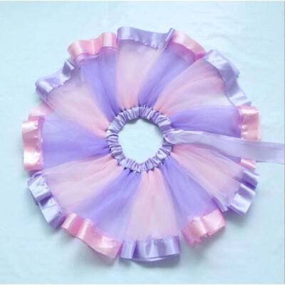 

Mother&Daughter Clothes Women Girls Rainbow Party Costume Ballet Tutu Skirt
