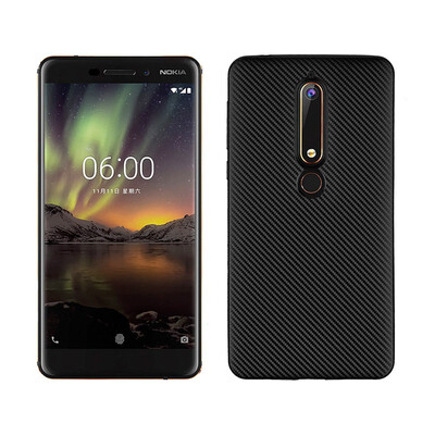 

Goowiiz Phone Case For Nokia 2131516161 Plus6 2018X6 Luxury Ultra-thin Carbon Fiber Soft Silicone Complete protection