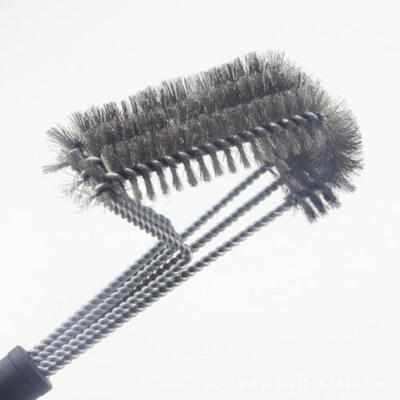 

New BBQ Grill Brush 175" Stainless Steel Barbecue Cleaning Tool Woven Wire Y