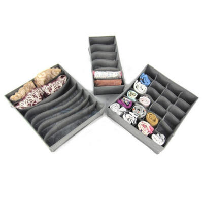 

Foldable Organizer Drawer Storage Box Case For Bra Ties Underwear Socks
